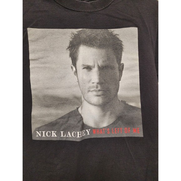 Nick Lachey 2006 Whats Left Of Me Black T-shirt Size Small Pop 98 Degrees Band - Picture 2 of 5
